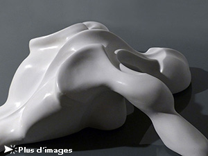 IZA, Isabelle Ardevol, femme artiste contemporain, sculpteure, sculptrice, art Anf^ge dechu, sculpture en resine acrylique, 2014