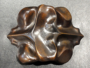 Isabelle Ardevol, two faced man, bronze sculpture, 2010