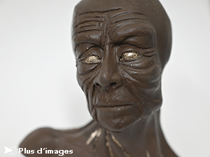 IZA, Isabelle Ardevol, femme artiste contemporain, sculpteure, sculptrice, art, L'âge mûr... ou 115 ans après, sculpture en céramique inspirée de l'oeuvre de Camille Claudel.. - 2023
