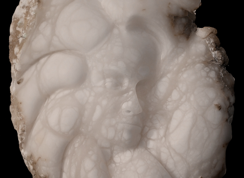 IZA, Isabelle Ardevol, sculpture en albatre appelée Symbiose - 2026